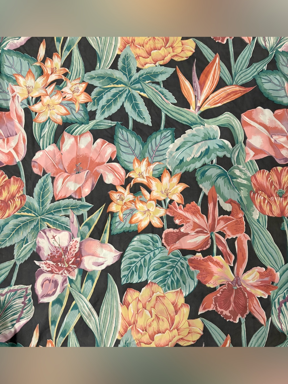 VTG Atelier MARTEX floral full sheet set fitted flat + 2 cases